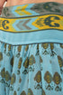 Super wide leg pants in printed cotton gauze with pockets